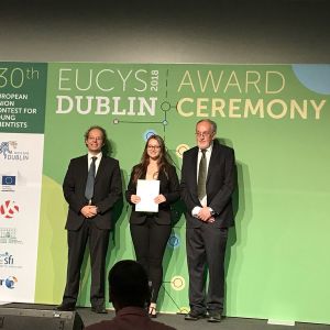 EU Contest for Young Scientists, Írsko Špeciálna cena od EIROforum v kategórií – Medicína a zdravotníctvo Vplyv regulátorov PKCδ na výsledok fotodynamickej terapie Jana Motešická, Gymnázium Cyrila Daxnera, Vranov nad Topľou, EUCYS, galeria amavet, fotografie amavet